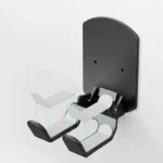 Gaming controller and headset wall mount organizer in black and white