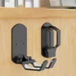 Gaming controller and headset wall mount organizer in black and white