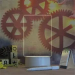 Glowing LED message board with custom handwritten notes