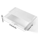White under-desk pull-out drawer for office supplies