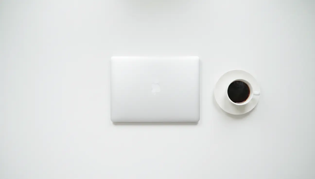Minimalist invisible desk setup with hidden cables.