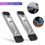 Invisible foldable laptop cooling stand for MacBook and PC