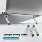 Invisible foldable laptop cooling stand for MacBook and PC