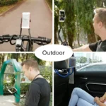 Flexible neck phone holder for hands-free smartphone viewing