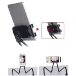 Flexible neck phone holder for hands-free smartphone viewing