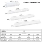 Magnetic LED motion sensor under cabinet light bar for closets