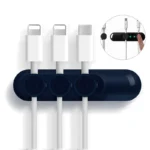 Versatile cable organizer for desk, wall, and car