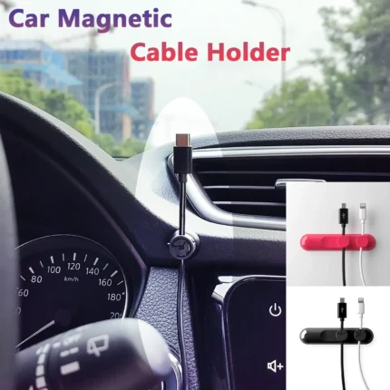 Versatile cable organizer for desk, wall, and car