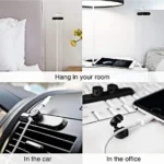 Versatile cable organizer for desk, wall, and car