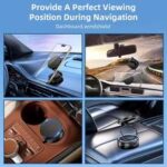 Magnetic adjustable phone and tablet stand car mount desk