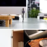 Magnetic desktop cable organizer with clips
