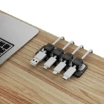Magnetic modular cable organizer for desk and car cable management