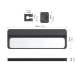 Magnetic modular cable organizer for desk and car cable management