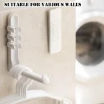 White magnetic remote control wall mount for smart home organization