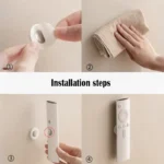 White magnetic remote control wall mount for smart home organization