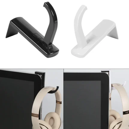 Edge mount headphone hanger for desk and monitor
