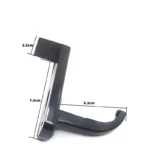 Edge mount headphone hanger for desk and monitor