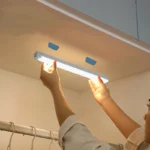 Motion sensor LED light bar for under cabinet mounting