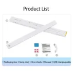 Wireless motion sensor LED under cabinet light with magnetic mount