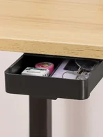 under desk storage drawer white black