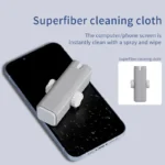 Portable 5-in-1 cleaning kit for eyeglasses, screens, and tech