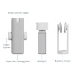 Portable 5-in-1 cleaning kit for eyeglasses, screens, and tech