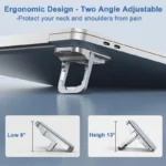 Portable adjustable laptop stand ergonomic cooling