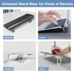 Portable adjustable laptop stand ergonomic cooling