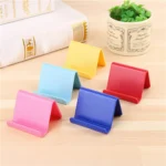 Colorful portable phone stand for hands-free smartphone viewing