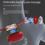 Portable TENS EMS neck massager pendant with digital display