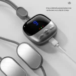 Portable TENS EMS neck massager pendant with digital display
