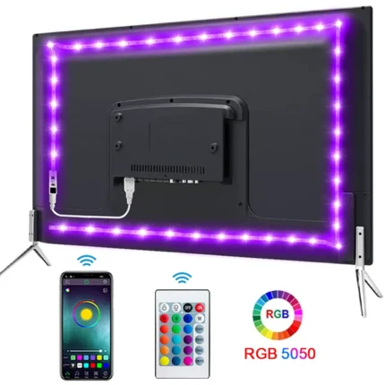 RGB LED strip light TV backlight with smart app control