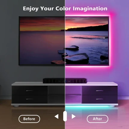 RGB LED strip light TV backlight with smart app control