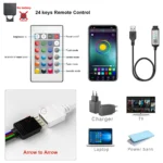 RGB LED strip light TV backlight with smart app control