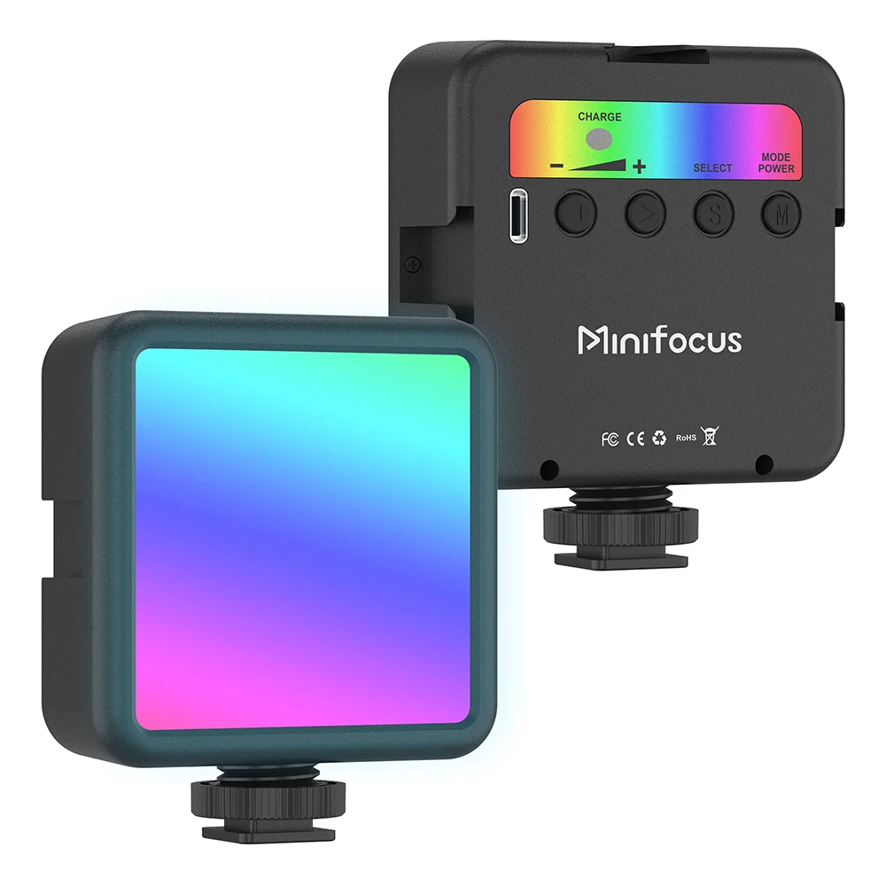 rgb-led-video-light-portable-full-color-1 RGB LED video light with cold shoe mount for camera