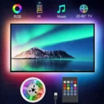 RGB LED TV backlight strip with music sync remote control