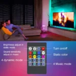 RGB LED TV backlight strip with music sync remote control