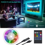 RGB LED TV backlight strip with music sync remote control