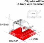 Self-adhesive cable clips for wire organization