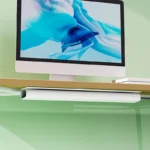 Self-adhesive under-desk cable management channel for wire organization
