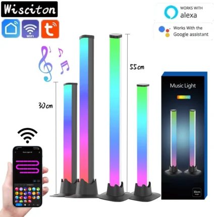 Smart RGB LED Light Bar with Music Sync for Gaming