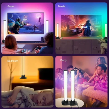 Smart RGB LED Light Bar with Music Sync for Gaming