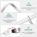 Flexible RGB neon rope light with smart app control