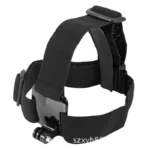 Smartphone POV head mount strap for hands-free vlogging.