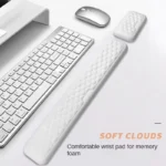 Ergonomic memory foam wrist rests for keyboard and mouse