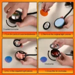 Sunset lamp projector with 16 color modes and remote