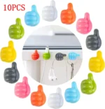 Thumbs Up Adhesive Hooks Multi-Color Cable Organizer Clips