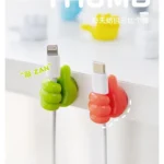 Thumbs Up Adhesive Hooks Multi-Color Cable Organizer Clips