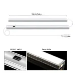 Touchless LED under cabinet light bar with hand sweep sensor
