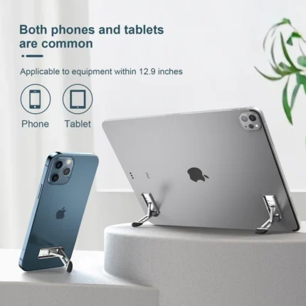 Ultra-thin adjustable metal kickstand for phone and tablet